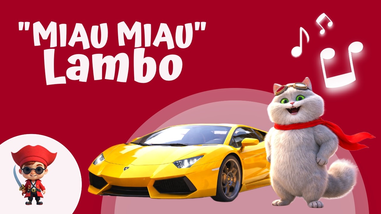 Vorschaubild zum Kinderlied Miau im Super-Sportwagen!